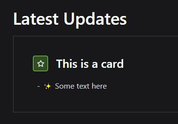 Example base card